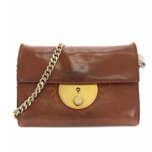 メゾンマルジェラ ショルダーバッグ 2way チェーン ブラウン S56WF0061