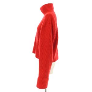 Edition 23AW フレンチメリノショートハイネックプルオーバー ニット セーター ウール F 赤 レッド 34-02-34-02017