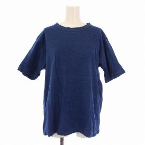 Tシャツ カットソー 半袖 クルーネック インディゴ /BM