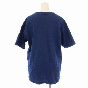 45R Tシャツ カットソー 半袖 クルーネック インディゴ /BM