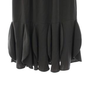 ENFOLD 23AW オーエラスティックスカート O ELASTIC SKIRT ロング フレア イージー 38 グレー