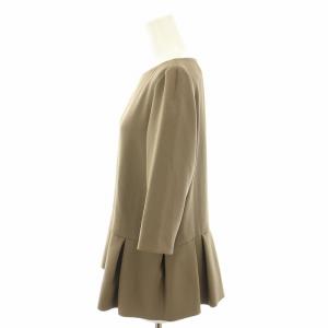 ADORE カットソー ブラウス 七分袖 ペプラム 38 カーキ 531-210749 /YT