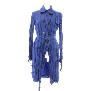 スプリングコート トレンチコート ロング 38 青 ブルー GML71W GM766 /OR