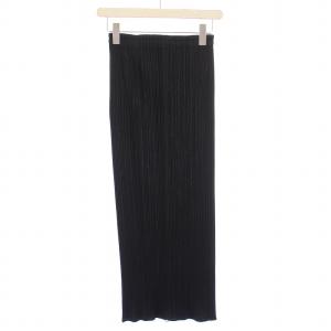 PLEATS PLEASE ISSEY MIYAKE イッセイミヤケ ダブルジッププリーツスカート タイト 1 ブラック