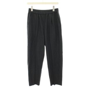 24AW ウォッシャブルウールテーパードパンツ イージー タック 38 ダークグレー UR4724C007