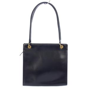 トートバッグ ショルダーバッグ A4 レザー 紺 /TK