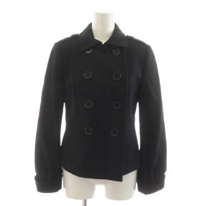 Pコート ピーコート ショート ウール 40 黒 ブラック JKPMHW6014 /RR