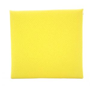 HERMES バスティア コインケース 小銭入れ レザー イエロー Y刻印 /KH OH