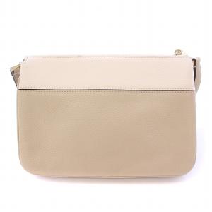 kate spade new york ショルダーバッグ レザー ロゴ バイカラー 白 ホワイト ベージュ /BB