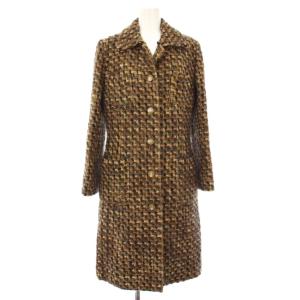 ロングコート 総柄 アウター 2 茶 10350519 /TK