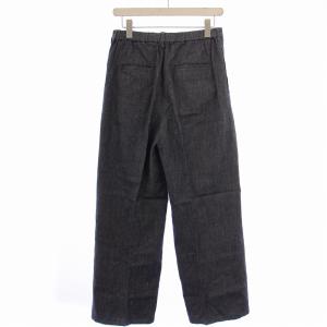 Framework 24SS リネンMIXストレートパンツ ジップフライ 40 紺 24030220311020 /BM JS