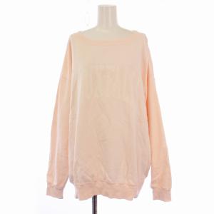 25SS ルーズロゴスウェット トレーナー プルオーバー 長袖 クルーネック F ピンク 25070200901010