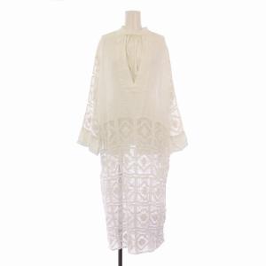 リアム R'IAM 22SS レースマキシワンピース ロング 長袖 36 白 22040922607020