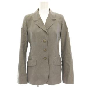 agnes b. スーツ テーラードジャケット シングル 3B フレアスカート ひざ丈 36 グレー /HN