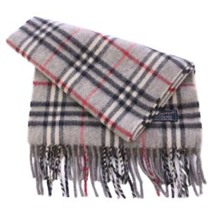burberrys ヴィンテージ マフラー チェック柄 グレー