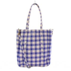 EVERYDAY XS TOTE 2WAY チェック ブルー ホワイト