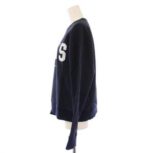 VERMEIL par iena PARIS ロゴスエット トレーナー 長袖 クルーネック プリント F 紺 ネイビー 23070938100010