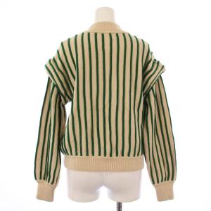 Ameri VINTAGE SWELL STRIPE KNIT スウェルストライプニット セーター 長袖 ハイネック ストレッチ F
