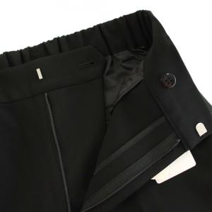 Framework 24SS ダブルクロススリットパンツ イージーパンツ ジップフライ タグ付き 34 黒 ブラック 24030220708420