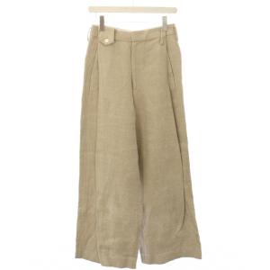 ワイドパンツ リネン ベージュ 18030510000210 /TK