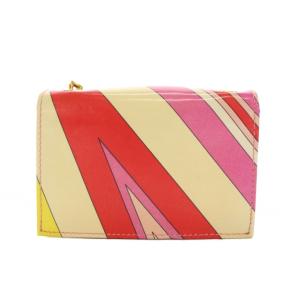 Emilio Pucci ポシェット コンパクト チェーン ウォレット マルチカラー /YM