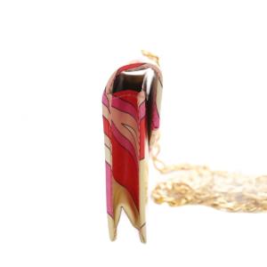 Emilio Pucci ポシェット コンパクト チェーン ウォレット マルチカラー /YM