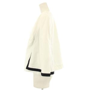 Pierre Cardin タグ付き ジャケット アウター 長袖 44 白 ホワイト 黒 ブラック 860490-71 /OR