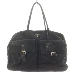 三角プレート トライアングルロゴ ボストンバッグ ナイロン