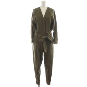 オールインワン 長袖 ウール リボン付き 0 カーキ P203-5167WTW /AN37