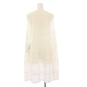 TOKUKO 1er VOL トクコ プルミエヴォル タグ付き 総レースワンピース ノースリーブ ひざ丈 刺繍 9 ホワイト 168025-91 /KH