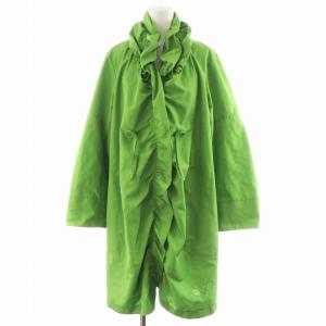 コート ロング丈 フリル アウター 9 緑 グリーン 1454260-44 /AN44