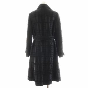 BURBERRY LONDON コート 千鳥格子 ジャガード  44 ブラック FN142-080-09