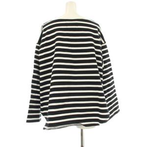 Traditional Weatherwear SP BIG VASQUE ボーダー カットソー 長袖 ボートネック 黒 ブラック 白 ホワイト G212OSJPO0216A