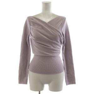 25SS カシュクールニットプルオーバー セーター 長袖 F 紫 パープル SWNT251232 /AN34