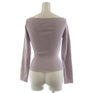 SNIDEL 25SS カシュクールニットプルオーバー セーター 長袖 F 紫 パープル SWNT251232 /AN34