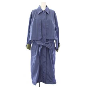 ソリッドカラータフタ コート スプリングコート 春アウター 44L ブルー CMPSBM0300 /TK