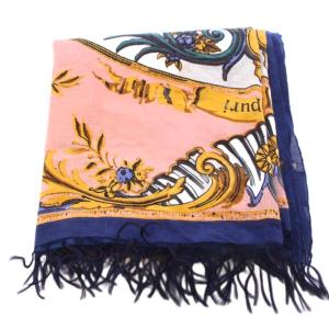 manipuri スカーフ フリンジ 総柄 マルチカラー /BB