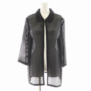 カーディガン メッシュ 13+ 黒 ブラック 1502452 /AN22