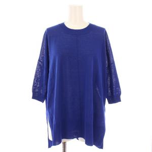 24SS FORTUNA ARLO HS サマーニット 五分袖 クルーネック 薄手 ストレッチ 無地 麻