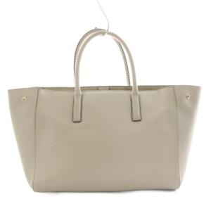 ANYA HINDMARCH スマイリー ハンドバッグ トートバッグ レザー グレー /AN4