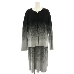 セットアップ アンサンブルニット カーディガン ボレロ 長袖 ワンピース 半袖 ロング ミモレ グラデーション