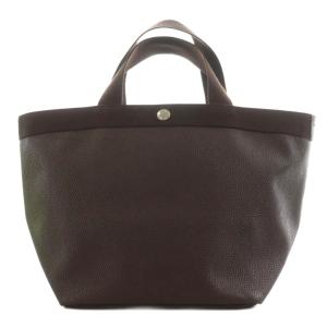 スクエアトートバッグ コーティングキャンバス ブラウン 704GP