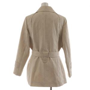 Pierre Cardin ステンカラーコート アウター ミドル丈 刺繍 13 ベージュ 858154-23 /RR