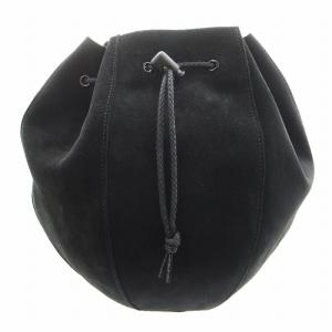 kinchaku ハンドバッグ スエード ブラック nc-rc-kin