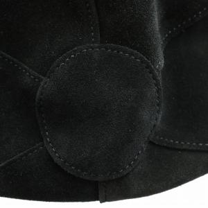 Hender Scheme kinchaku ハンドバッグ スエード ブラック nc-rc-kin