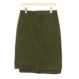 JIL SANDER スカート ロング マキシ フレア 34 カーキ SKJWBS0012 /YT