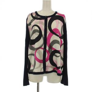 Pierre Cardin セットアップ スカート ニットカーディガン 長袖 総柄 44 46 マルチカラー 8589405-51