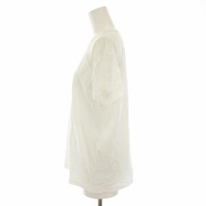 N°21 Tシャツ カットソー ブラウス クルーネック 半袖 レース 花柄 38 白 ホワイト 19AW-F012-4157