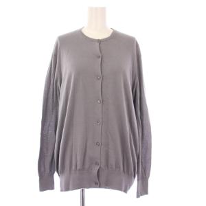 アンサンブルニット 18Gコットン天竺カーディガン 長袖 ノースリーブカットソー 2 グレー 6515-106-0467