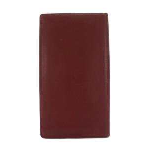 Cartier マストライン 二つ折り 長財布 札入れ ボルドー 茶 /YM OH